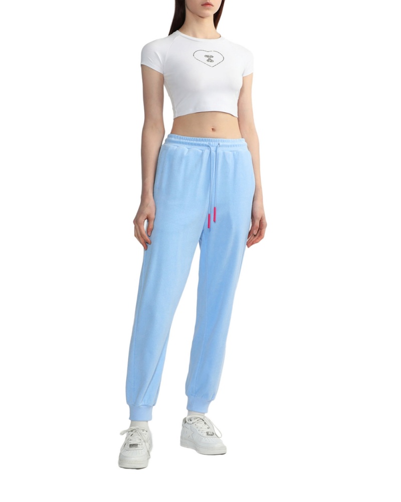 Pantalon Bape Towelling track Bleu Femme | OQR-70049584